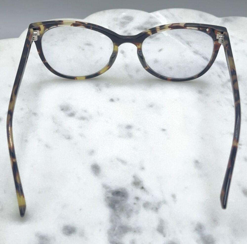 Warby Parker SHEA M LBF Burnt Lemon Cat Eye Tortoise Glasses Frame Onl 51-18-140 - Picture 7 of 9